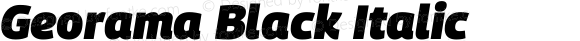 Georama Black Italic