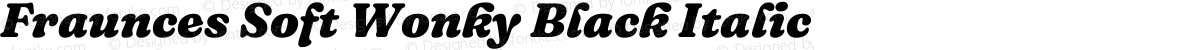 Fraunces Soft Wonky Black Italic