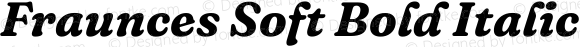 Fraunces Soft Bold Italic