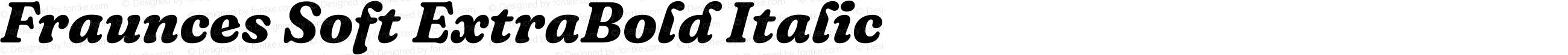 Fraunces Soft ExtraBold Italic