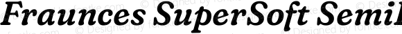 Fraunces SuperSoft SemiBold Italic