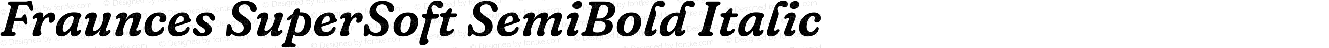 Fraunces SuperSoft SemiBold Italic