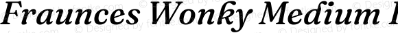 Fraunces Wonky Medium Italic