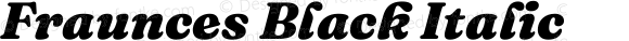 Fraunces Black Italic