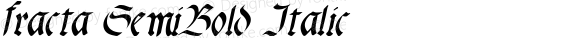 fracta SemiBold Italic