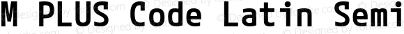 M PLUS Code Latin SemiExpanded SemiBold
