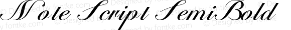 Note Script SemiBold