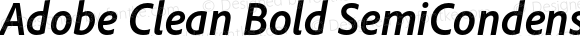 AdobeClean-BoldSemiCnIt