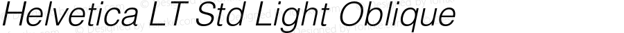 HelveticaLTStd-LightObl