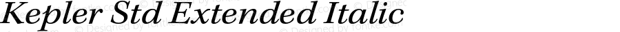 Kepler Std Extended Italic