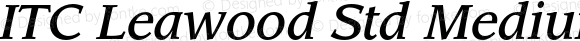 LeawoodStd-MediumItalic