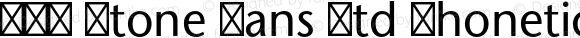 ITC Stone Sans Std Phonetic