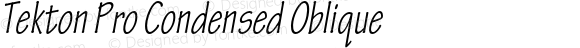 Tekton Pro Condensed Oblique