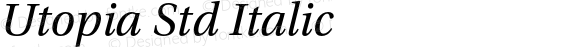 Utopia Std Italic