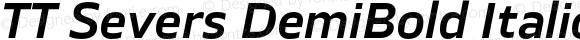 TT Severs DemiBold Italic