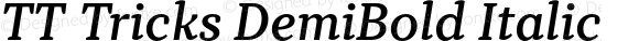 TT Tricks DemiBold Italic