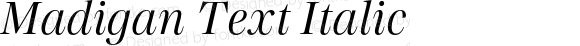 Madigan Text Italic