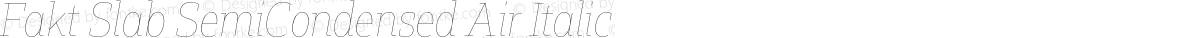 Fakt Slab SemiCondensed Air Italic