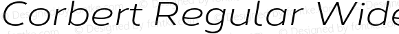 Corbert Regular Wide Italic