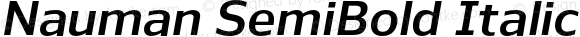 Nauman SemiBold Italic