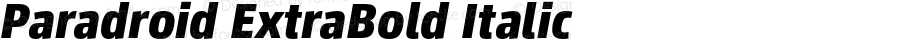 Paradroid ExtraBold Italic