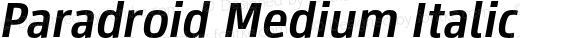 Paradroid Medium Italic
