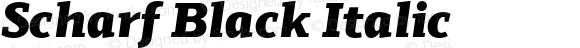 Scharf Black Italic