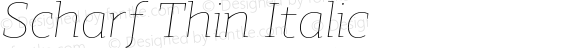 Scharf Thin Italic