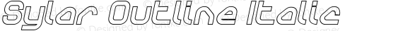 Sylar Outline Italic