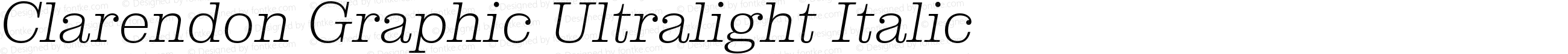 ClarendonGraphic-UltralightItalic