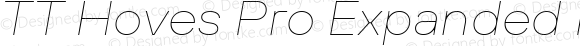 TT Hoves Pro Expanded Hairline Italic