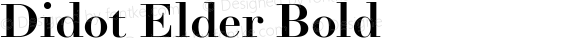 Didot Elder Bold