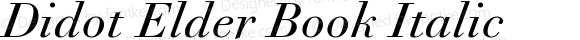 Didot Elder Book Italic