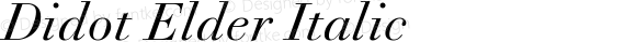 Didot Elder Italic