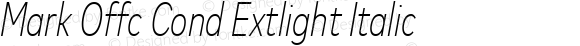 Mark Offc Cond Extlight Italic