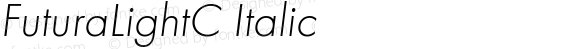 FuturaLightC Italic