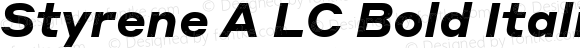 Styrene A LC Bold Italic