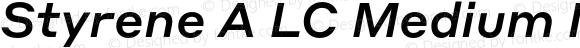Styrene A LC Medium Italic
