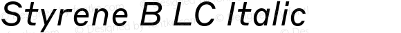 Styrene B LC Italic
