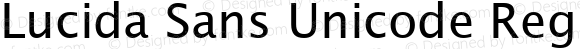 Lucida Sans Unicode Regular