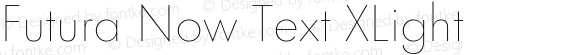 Futura Now Text XLt