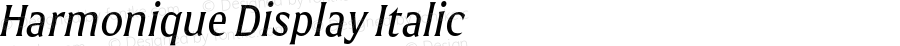 Harmonique Display Italic