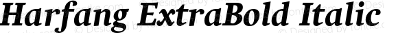 Harfang ExtraBold Italic