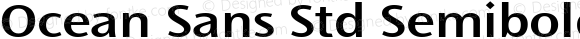 Ocean Sans Std Semibold Extended