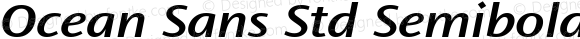 Ocean Sans Std Semibold Extended Italic