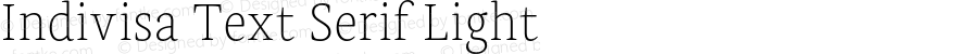 Indivisa Text Serif Light