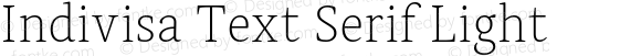 Indivisa Text Serif Light