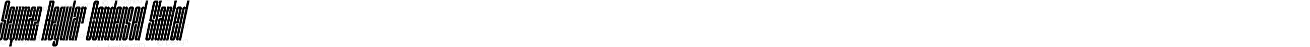 Seymaz Regular Condensed Slanted