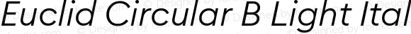 EuclidCircularB-LightItalic