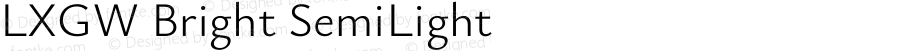 LXGW Bright SemiLight